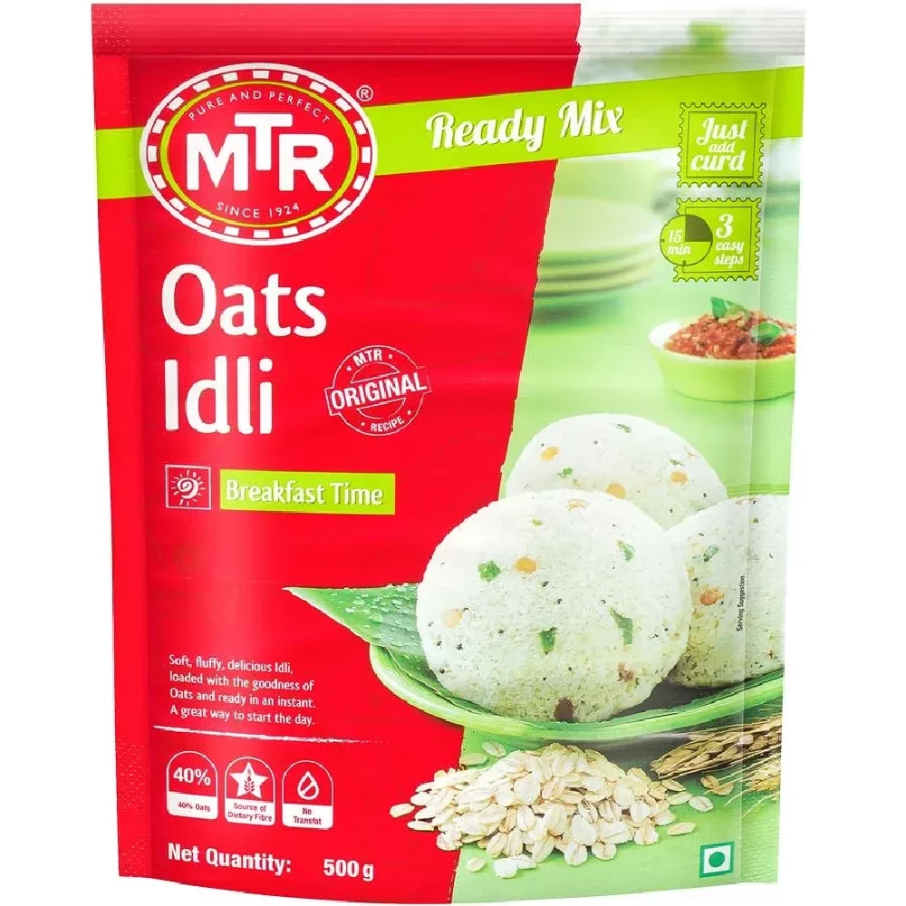 MTR Original Oats Idli Ready Mix, 500 g Pouch-1.webp